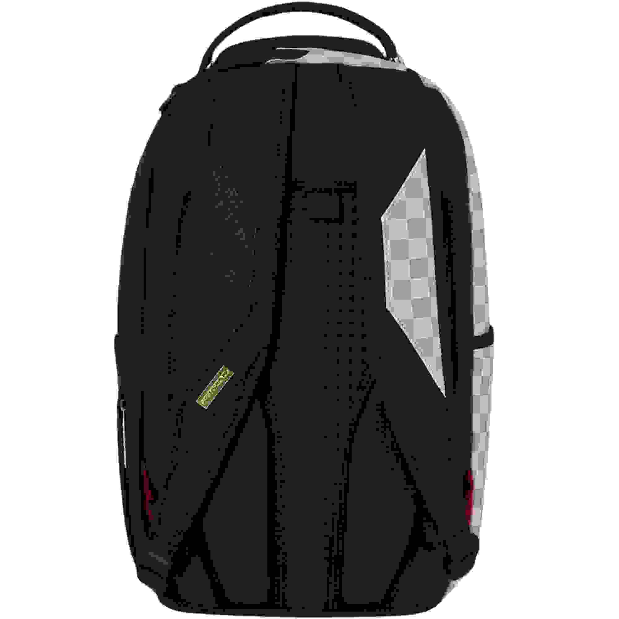 Sprayground Cream Check Side Drip Black/Cream/Grey Backpack